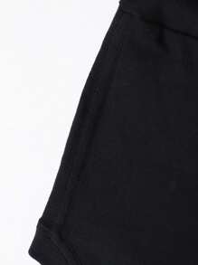 Vigoroso caballero 1 pieza 100% impresión de algodón de la nueva camiseta para hombres de 220 gramos, camiseta estampada, camiseta para hombre, casual de verano de manga corta-SY2K, estampado de texto en inglés de manga corta... Camiseta de algodón de moda para hombre, opcional de varios colores, regalo sorpresa para amigos y familia - Negro - Ver 5