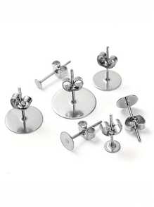 200pcs Alloy Butterfly Scroll Earring Backs - Secure Stopper Caps For DIY Jewelry Making - Studs & Posts