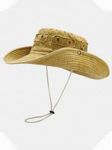 1pc Spring And Summer Retro Washed Cowboy Bucket Hat Women's Outdoor Camping Mountaineering Hat Couple Fashion Sunscreen Fishing Big Hat Eaves Basin Hat Daily Travel Seaside Sunshade Hat And Holiday Gifts - A - View 19