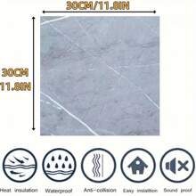 15/30pcs Thick Self-Adhesive Anti-Slip Floor Stickers, Wall Stickers, DIY Floor And Wall Decor, Waterproof Peel And Stick Tile Sticker For Living Room, Bedroom, Bathroom - Multicolor - View 5