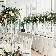 2 件高弹力椅套，升级版白色超弹力椅子沙发套保护套，带腿部口袋，适用于派对、婚礼、活动、宴会装饰，4 季全椅套 - 彩色 - 查看 7