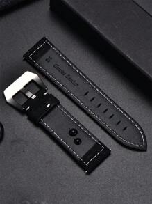 Retro Frosted PU Leather Strap 18mm 20mm 22mm 24mm Men's Business Watchbands Bracelet Watch Accessories