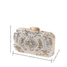 Fashionable European And American Sparkling Rhinestone Decorated Evening Bag, Bridal Wedding Clutch, Cross-Border Popular Bag