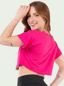 Women's Fitness Gym Cropped Kit 2 - màu đen - Xem 7