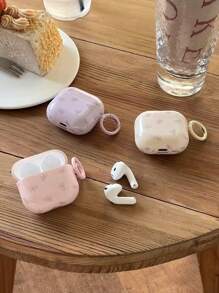 Ins風韓系蝴蝶結保護殼適用於AirPods 4/Pro 2/Pro 2代/3代/1/2，可愛防摔無線藍牙耳機套，女款 - 紫色 - 查看 6