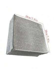 10 pièces/5 pièces Set de chiffons de nettoyage magiques multifonctions, comprenant une éponge en acier inoxydable, une éponge à vaisselle, une brosse à vaisselle grossissante, un chiffon de nettoyage microfibre double face et une brosse dégraissante. Convient pour la cuisinière, l'évier, les ustensiles de cuisine et le lave-vaisselle. Articles de cuisine essentiels - Multicolore - Voir 4