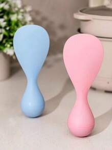 1pc Tumbler Anti-Stick Rice Spoon New Household Can Be Vertical Without Hurting The Pot, The Rice Spoon Is Easy To Clean And The Kitchen Is Easy To Cook.