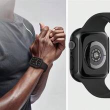 4pcs Hard PC Case Compatible With Apple Watch 46mm 42mm 45mm 41mm 40mm 44mm Matte Bumper Protective Case Frame For IWatch10 9 SE 8 7 6 5 4 3 2 1