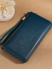 2025 New Fashion Big Capacity Zip-Up Genuine Soft Leather Women's Wallet Long-Style Card Holder Clutch For Women Wallet Mini Wallet Purse Wallet Wallet Coin Wallet Wristlet - Multicolor - View 8