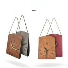 Une horloge de sac suspendu au design créatif d'art moderne. Décoration vintage personnalisée pour le salon. Horloge décorative silencieuse pour la maison et la chambre à coucher. Pendentif d'horloge de style moderne et luxueux, très attrayant. Horloge murale en forme de sac pour restaurant et café
