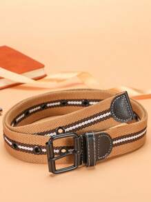 1 Pc Unisex Nylon Breathable Canvas Belt, Casual Fashion Classic Nylon Material Outdoor Casual Jeans Webbing, Suitable For Halloween