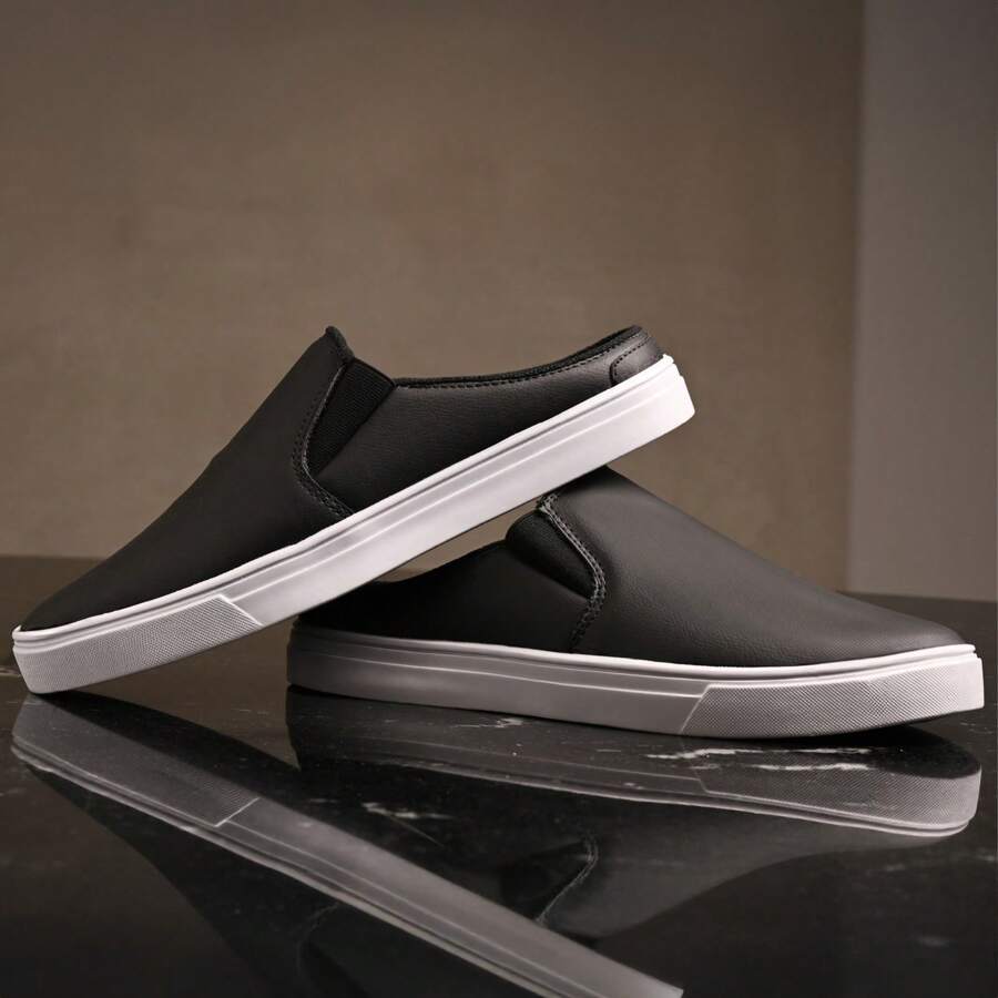 Men's Casual Mule Sneakers Comfortable Easy Fit Slip On Cheap