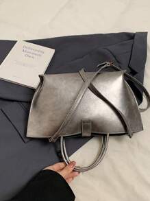 Fashionable Vintage Bucket Bag For Women, High Quality Tote Bag With Detachable Strap, Suitable For Work Commute Shopping Travel