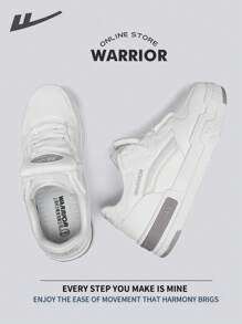 WARRIOR Warrior Men's Skateboarding Shoes Spring And SummerLightweight Comfortable Breathable Modest Style Casual Yet Sleek Sneakers Applicable Throughout The Year Wear-Resisting All-Day Wear Training Sneakers Running Shoes Little White Shoes