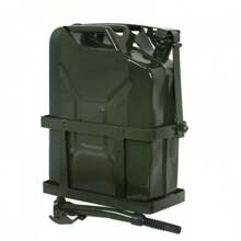 Jerry Can With Holder 20L Liter 5 Gallons - Steel Tank  Gasoline Green - 1 - Xem 2
