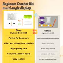 DIY Capybara Crochet Kit For Beginners, Amigurumi Stuffed Animals - Gift Animal Crochet Starter Kit All-In-One Complete Crochet Kit Learn To Crochet Sets With Instructions And Step By Step - Multicolor - View 5