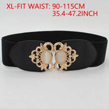 1pc Casual Drawstring Waist Dress, Multi-Color Option, Plus Size, Rhinestone Decor, Suitable For All Seasons