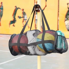 1 pieza Bolsa de almacenamiento grande para baloncesto y fútbol, mochila deportiva para entrenamiento de yoga y fitness, construcción duradera de PVC