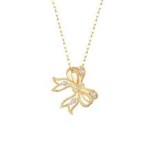 Collar colgante de mariposa hueca de plata esterlina 925, estilo lujoso con decoración de diamantes para mujeres