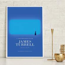 1 件詹姆斯·特瑞尔评论洛杉矶郡立艺术博物馆展览海报北欧现代油画泰特现代美术馆印刷品客厅家居装饰无框架