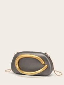 Evening Bag Clutch Purses For Women Ladies Party Bag Exquisite Hardware Handle Buckle PU Bag Bag Bridal Wedding Purse For Ladies Bag Metal Chain Bag Versatile Handheld Bag Cocktail Party Wedding New Wallet Banquet Bag
