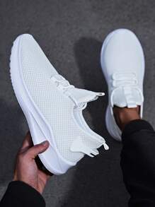 أحذية رياضية تنافسية جديدة للرجال، ربيع/صيف، منسوجة تنفس، نعل لين، رباط، رأس مستدير، أحذية مريحة وأنيقة للمشي، أفكار عيد الحب لطراز 2000 - متعدد الألوان - مشاهدة 4