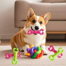 Dog Lover And Dog Mom Love Bite Tpr Toy Crayfish Bite Resistant Toy For Pomeraic Corgi Bite Cleaning Teeth Interactive Increase Affection Spring Summer Outdoor Training Interactive Color Random