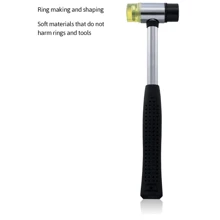 1-5 teiliges Ringgrößen-Messkit, inklusive Ringgröße-Lehre, Fingerringgrößen-Messer, Ringgrößen 1-17, Schmiedhammer, Ringklemme, Ringadapter und Poliertuch, Drahtklammer, Rundkappenzange