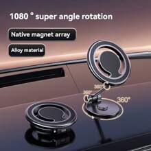 MagSafe 车载手机支架，超磁性 360 度旋转仪表盘车载手机支架，兼容 的汽车配件，男女礼物，适用于 16 Pro/Pro Max 15 14 13 12 - 彩色 - 查看 3
