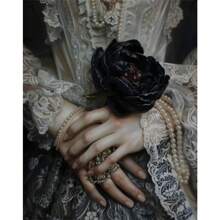 1 件维多利亚风格迪斯科镜子奢华配饰优雅女性复古海报帆布画墙艺术家居装饰无框架 - 彩色 - 查看 20