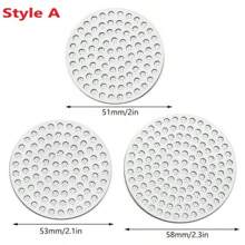 1/2pcs,51mm/53mm/58mm, Thickened Double Layer Reusable Coffee Filter Screen And Espresso Coffee Puck Screen Stand, Heat Mesh Screen Portafilter Barista Coffee Making Puck Screen For Portafilter Basket Espresso Accessories Back To School - Multicolor - View 5