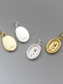 925 Sterling Silver Gold-Plated Vintage French Tulip Pendant Necklace, Unique High-End Sweater Chain For Women