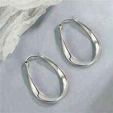 1 Pair Elegant Mobius Loop Earrings - Non-Allergic For Women, Casual Decorative Perfect Gift