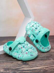 Unisex Kids Casual Cute Cartoon Summer Outdoor Breathable Sandals - Green - View 4