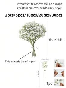 5/10/20/30/60 Stücke Sternenhimmel künstliche Blumen mit Stielen - handgefertigte strukturierte Künstliche Blumensträuße für Dekoration Zuhause, Outdoor, Garten, Hochzeiten, Partys, Geburtstagsfeiern