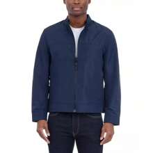 Michael Kors Men's Lightweight Moto Jacket |  | Men Sports Jackets - 藏蓝色 - 查看 1