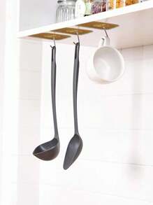 10/50/100pcs Reliable No-Drill Multi-Purpose Hooks, Easy Install For Home, Kitchen, Bathroom, Bedroom, Office - Over The Door Hooks, Wardrobe Hooks