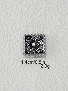 6pcs/Pack Vintage Pattern Resin Oil Drop Metal Buttons, For Uniform, School Wear, Sweater, Cardigan, Jacket, DIY Bags, Gift Box, Handicraft