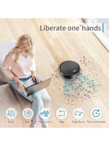 DOMEX Roboot aspiradora para limpieza de hogar - Blanco y Negro - Ver 7