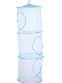 1 szt. Pluszowa siatka na zwierzęta lub hamak, 3 przegrody wisząca pluszowa siatka na zabawki hamak do sypialni wystrój domu