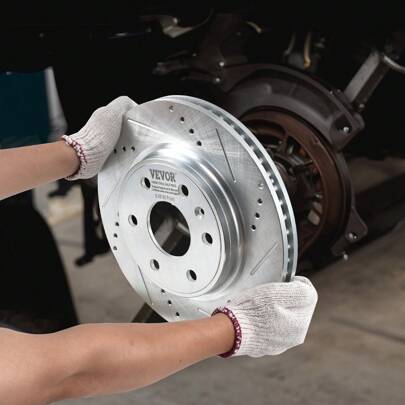 Front And Rear Brake Kits, Ceramic Brake Pad Replacement Kits, 13.2"/14"/12.8"/ 13.8"/12.9"/ 11.9" Front Rotors Or 12.4"/13.9"/12.2"/13.7" Rear Rotors