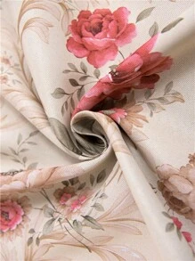 1 Peça Cortina Blackout de Estilo Pastoril Moderno Estampada para Sala de Estar, Quarto, Varanda, Janela