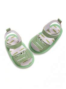 Newborn Infant Soft Sole Casual Breathable Sandals, Unisex For Summer - Green - View 4