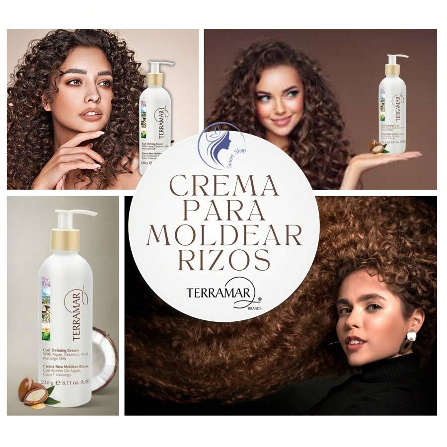 Crema Para Moldear Rizos 230 gr  TERRAMAR - Blanco - Ver 1