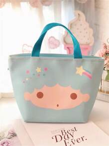 Sanrio 2 Peças Bolsas Cosméticas Cartoon Sanrio, Acompanhadas de Adesivos Sanrio, Capacidade Grande de 12,4"x 8,4", Múltiplas Cores e Estilos para Escolher, Pode Armazenar Cosméticos, Roupas, Alimentos, Ótimo para Viajar
