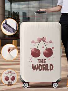 植物和花卉图案行李箱盖 18-32 英寸灵活行李箱盖，适用于 18-32 英寸行李箱盖防刮保护器行李箱保护器行李箱盖保护罩防尘罩行李箱防尘罩旅行配件返校、学校用品、返校书包、学校配件、学校用品 - 彩色 - 查看 21