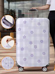 植物和花卉图案行李箱盖 18-32 英寸灵活行李箱盖，适用于 18-32 英寸行李箱盖防刮保护器行李箱保护器行李箱盖保护罩防尘罩行李箱防尘罩旅行配件返校、学校用品、返校书包、学校配件、学校用品 - 彩色 - 查看 31