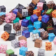 50/100/200pcs Random Magnetic Building Blocks, Stacking Magnetic Cubes, STEM Montessori Sensory Toys, Enhance Hand-Eye Coordination And Creativity, Magnetic Cubes Toys, Suitable For Birthday And Holiday Gift For Boys And Girls 3+ Years Old (Random Color & Pattern Styles)