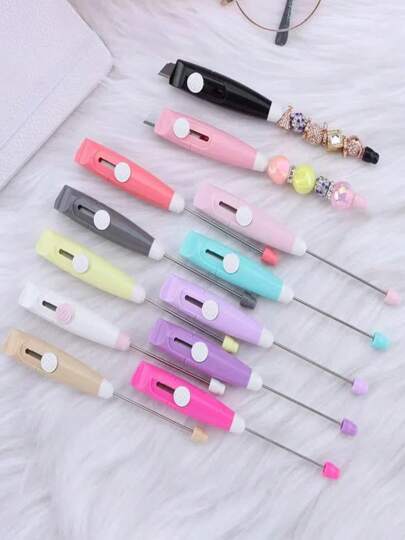 Bộ 10 dụng cụ xâu hạt DIY cải tiến, tự thu gọn không làm hỏng, kìm mở gói dạng ống lồng cầm tay, dụng cụ hỗ trợ làm quà tặng thủ công.