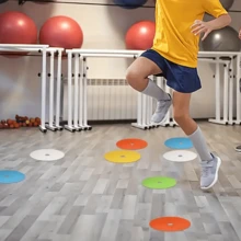 4 Pcs Football Training Target Discs With Adjustable Straps - Rubber Precision Training Tools For Football, Hockey, Baseball - Multi-Sport Training Aid To Improve Skills - Multicolor - View 9